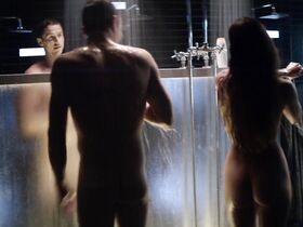Ким Энгельбрехт голая – Доминион s01e01 (2014)