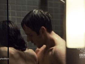 Татьяна Маслани секси – Тёмное дитя s01e05 (2013) #1